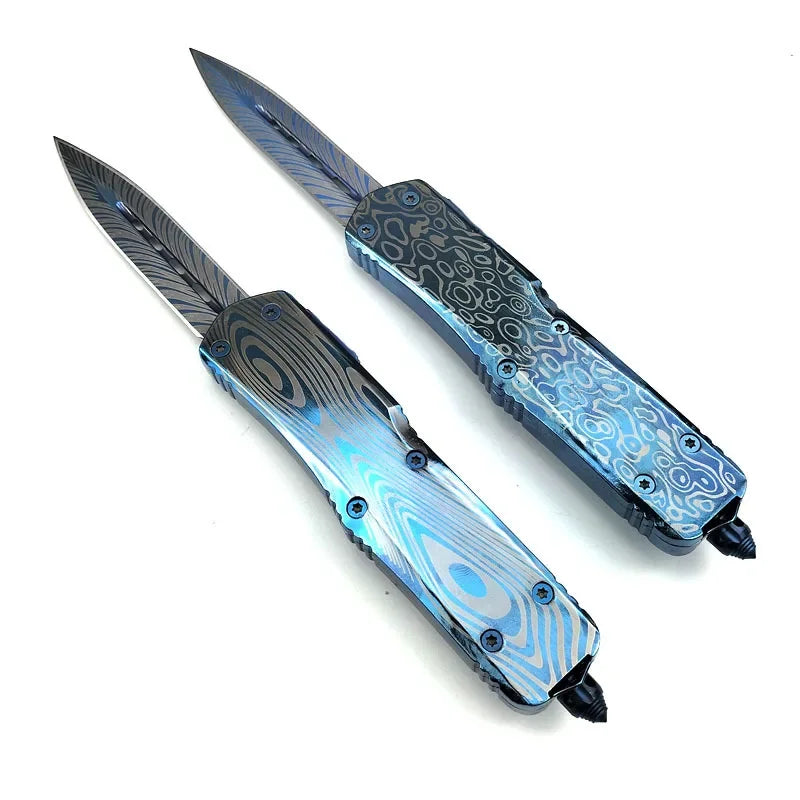 High-Quality Jungle Outdoor Knife with Aluminum Handle and 440C Blade—Portable Camping, Adventure, Hiking, and Fishing Tool