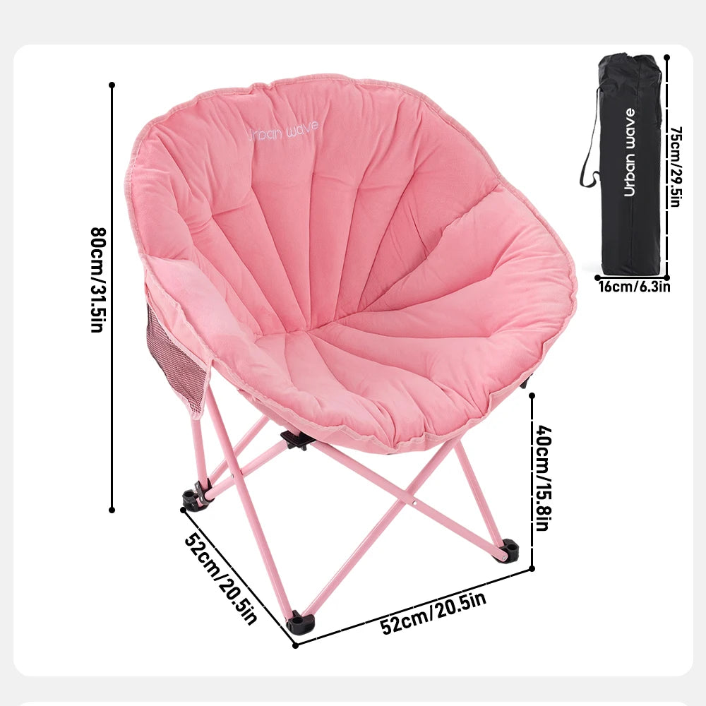 Extra Large Heavy-Duty Outdoor Camping Folding Chair with 330 Lbs Capacity Includes Storage Bag Side Net Pocket Cooler And Sport Kit for Lawn Beach Camping Travel Hiking