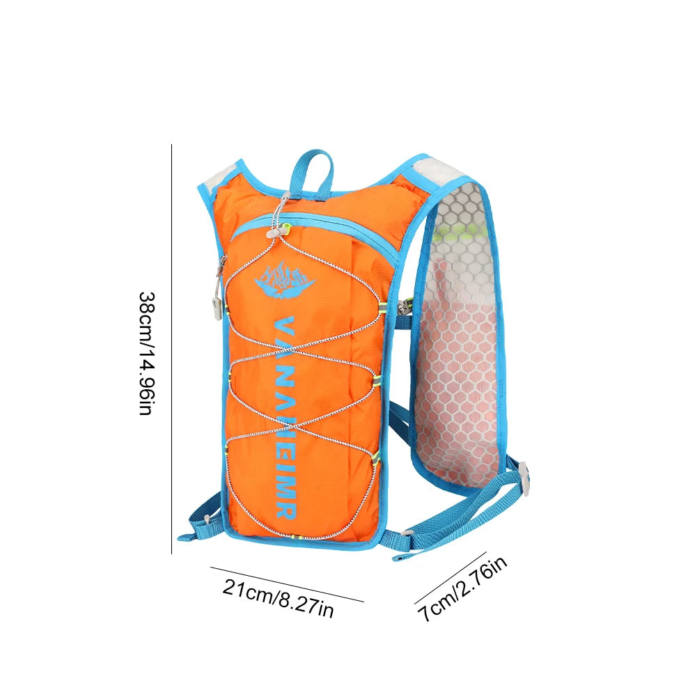 Outdoor Trail Running Ultralight Backpack Running Hydration Vest Breathable Marathon Running Backpack Bicycle Bag for Marathon
