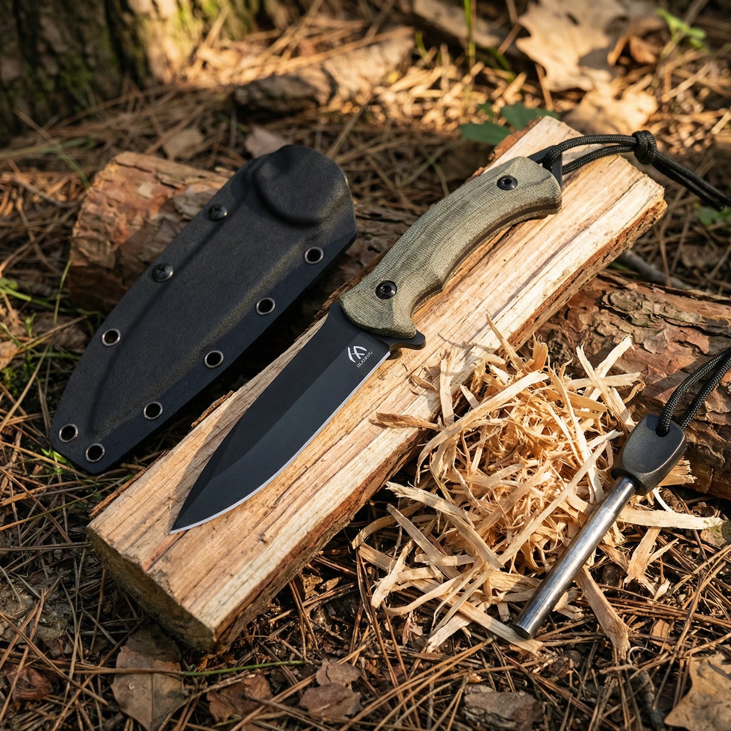 Men's High-Quality Steel Fixed Blade Knife Portable Emergency Hiking Outdoor Cutting Tool with Sheath