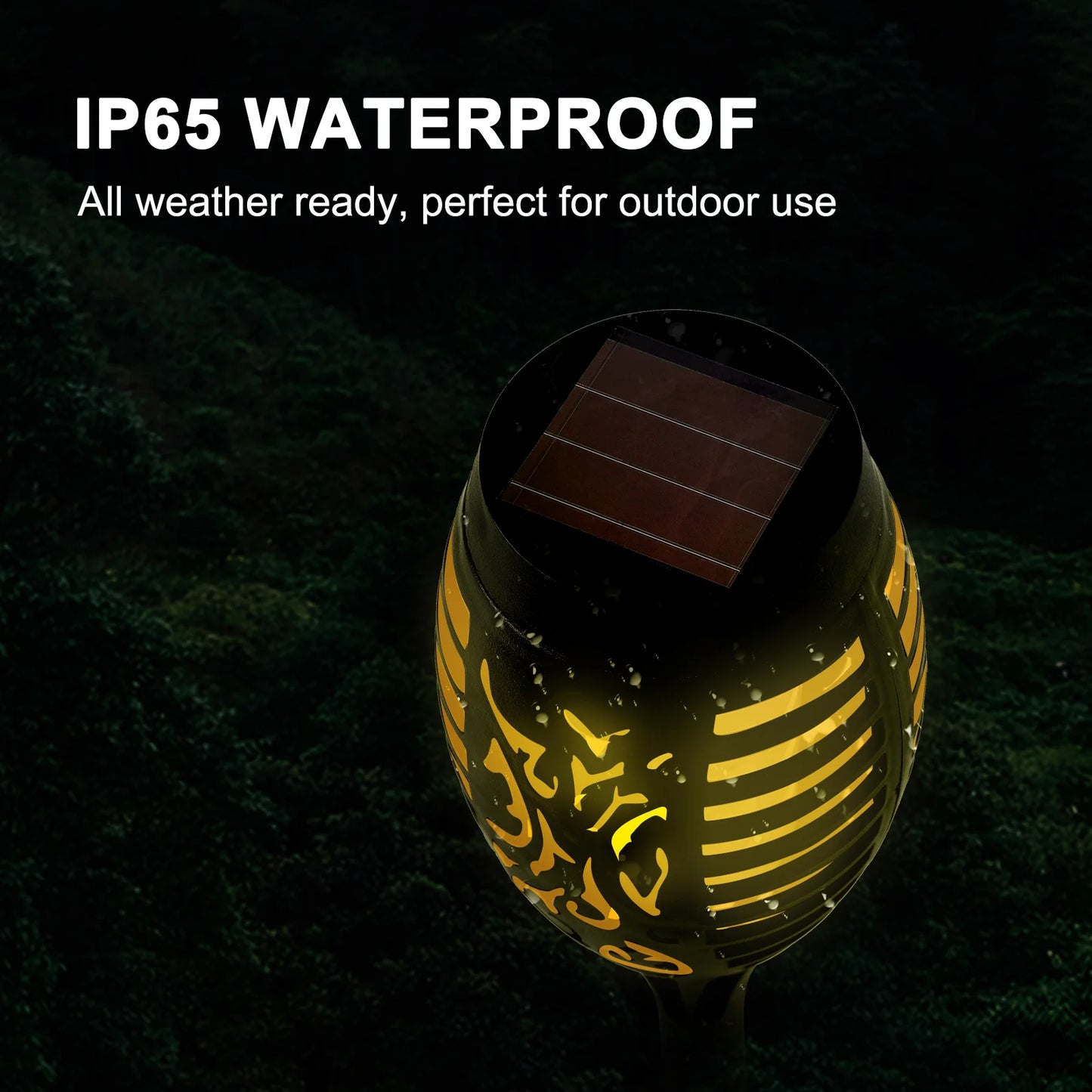 4/6/8/12Pcs Solar Flame Torch Light LED Flickering Outdoor Decoration Powered For Lawn Path Yard Patio Floor Night Lamp