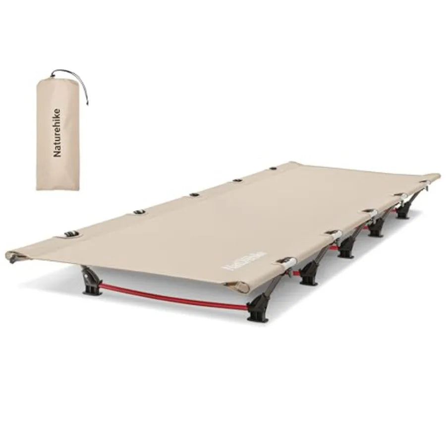 GreenWild Camping Cot Ultralight Folding Backpacking Cot 60-Second Easy Set-Up Supports 330lbs Portable Camping Bed for Adults