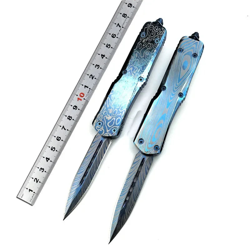 High-Quality Jungle Outdoor Knife with Aluminum Handle and 440C Blade—Portable Camping, Adventure, Hiking, and Fishing Tool