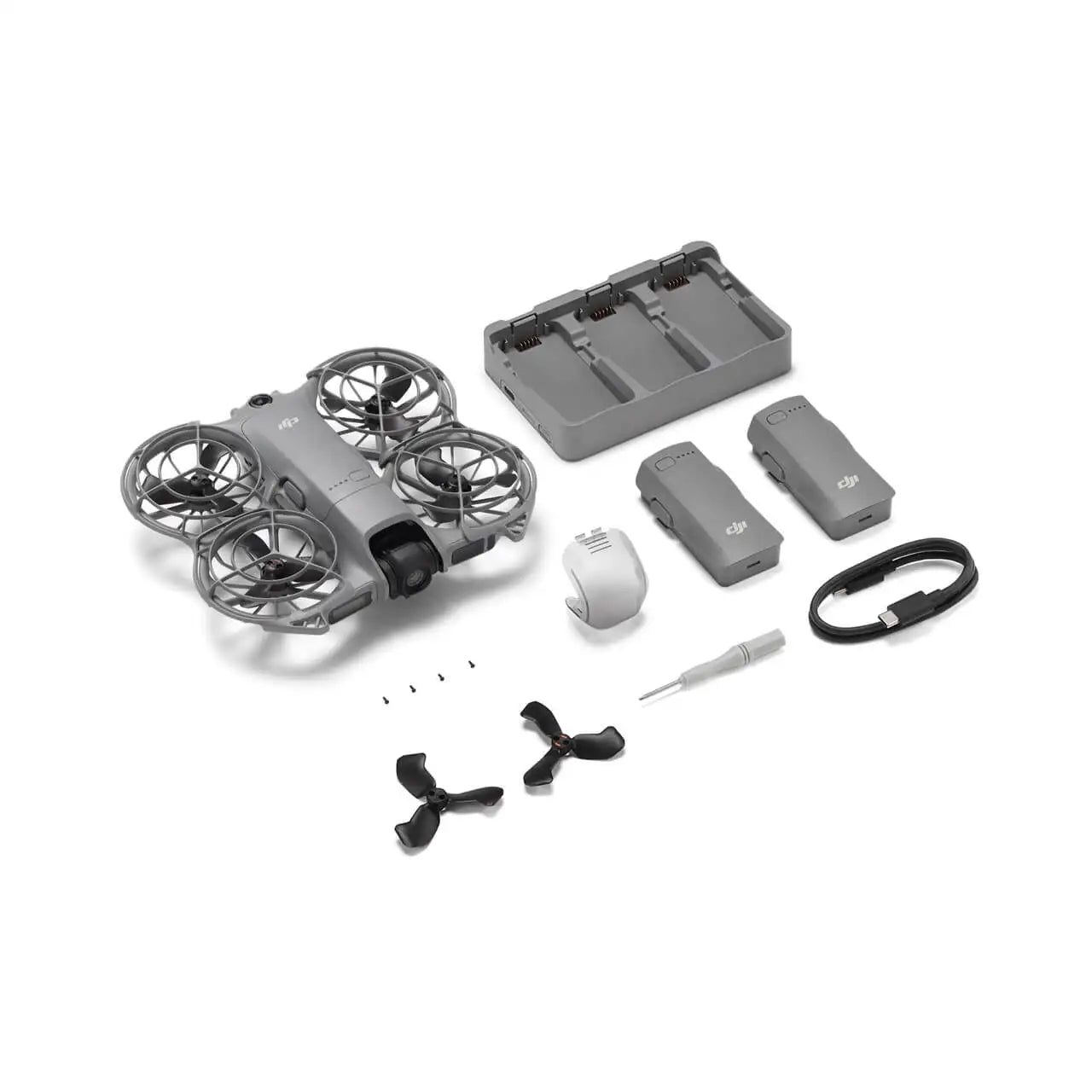 DJI Neo 2 Fly More Combo (Drone Only) 4K Drones With Camera Palm Takeoff & Landing Gesture Control Neo 2 DJI Drone ActiveTrack Omnidirectional Obstacle Sensing 3 Batteries