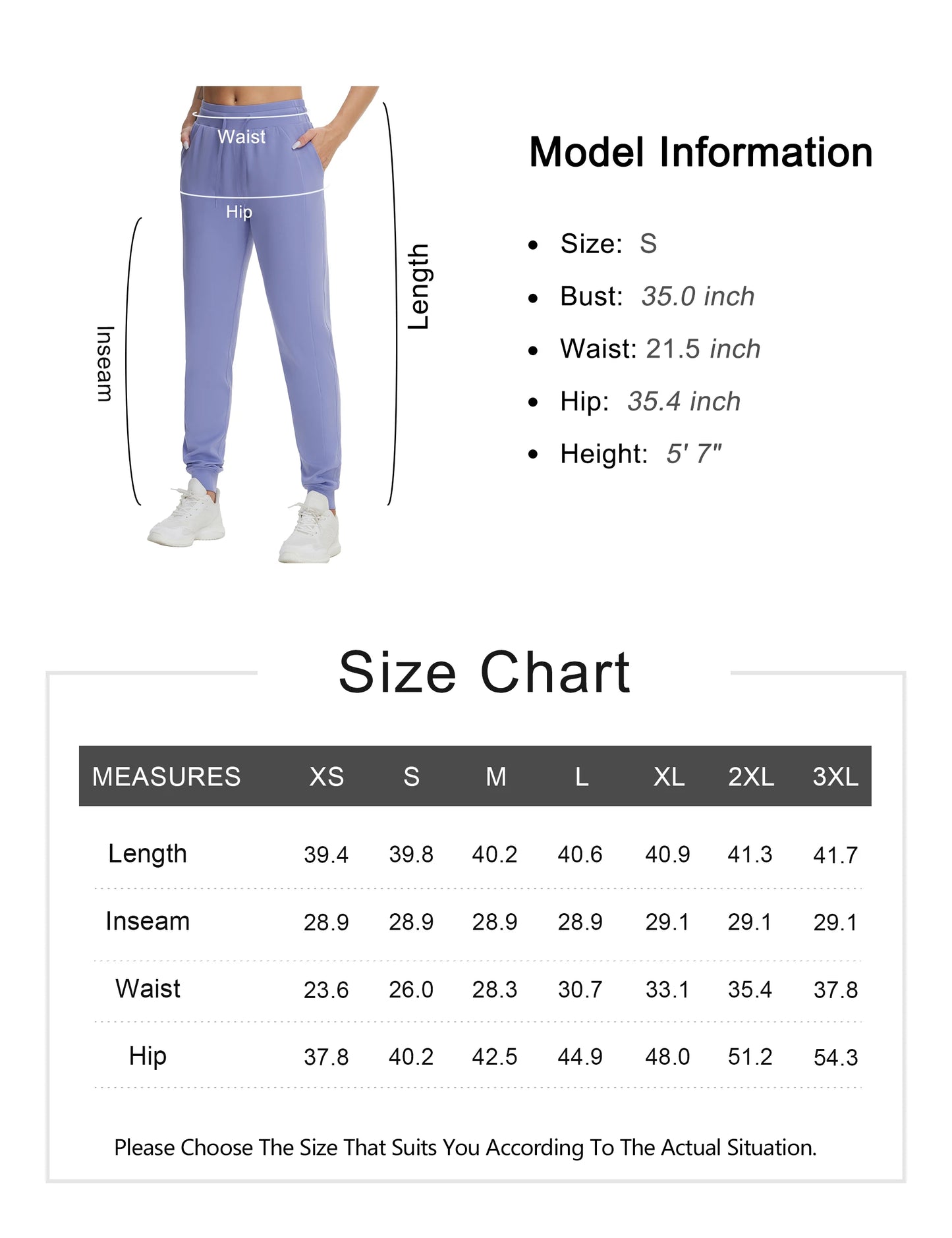 THE GYM PEOPLE Women's Workout Joggers Leggings Drawstring Running Lounge Sweatpants Tapered Pants with Pockets