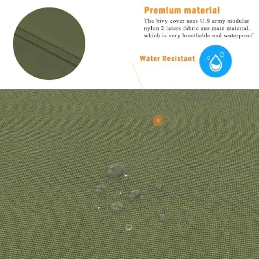 Army Military Modular Sleeping Bags System Multi Layered with Bivy Cover for All Season Woodland/Multicam