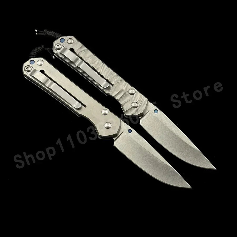 Titanium Alloy Folding Knife Hardened D2 Steel Blade Vehicle Window Breaker Rescue Tool Hiking Equipment Field Survival Knife