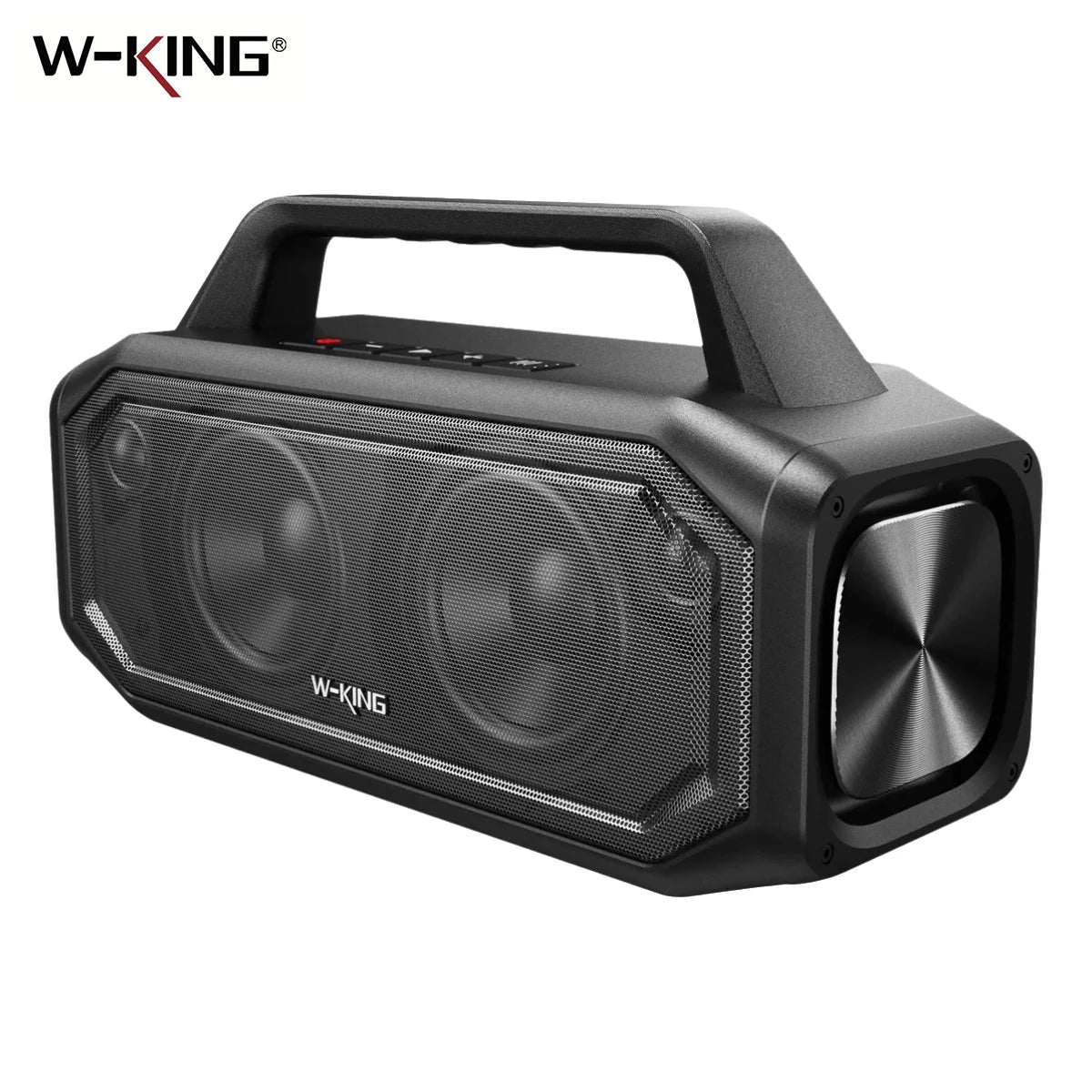 W-KING BT261-2 Bluetooth Wireless, 80W Portable Outdoor Speakers Loud with Bass Boost, Stereo Pairing, Reverse Charging, IPX6 Waterproof
