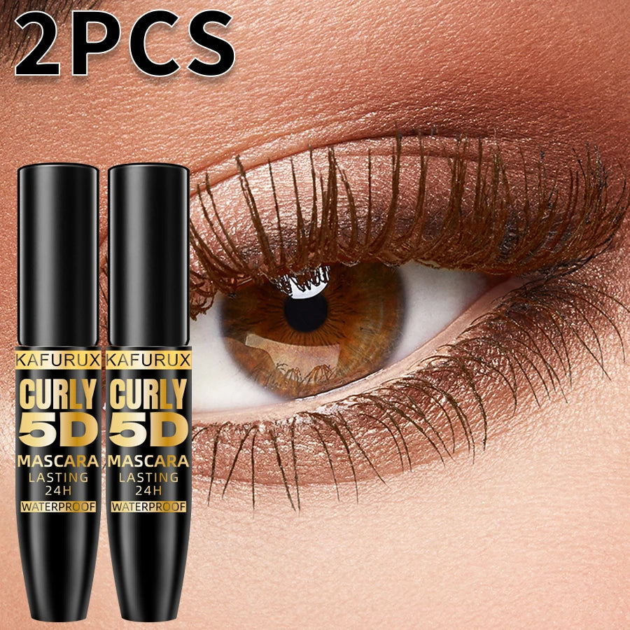 2pcs Colorful Slender Mascara Waterproof Fast Drying Curling Eyelashes Multi Color Lashes Makeup Long Lasting Blue Green Black White Cosmetic for Women Gifts