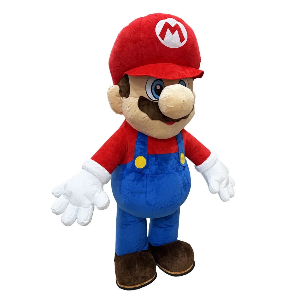 2M Red Hat Craftsman Inflatable Clothing Mascot Parade Adult Character Cosplay Birthday Performance Party Event Plush Set