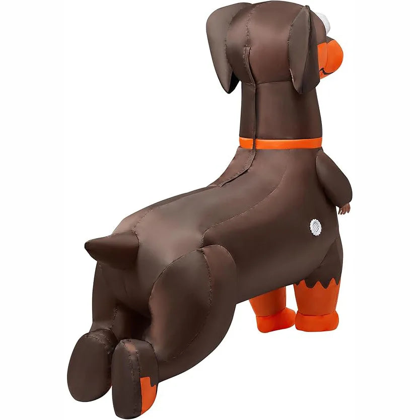 Festival Party Dachshund Inflatable Costume Adult Funny Dress Up Cartoon Pet Animal Costume Halloween Party Inflatable Costume