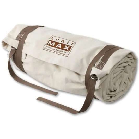 Canvas Cavalry-Style Cowboy Bedroll; Premium Lined Sleeping Bag Cover; Durable 12oz Canvas; Comfy Flannel Liner; Winter Camping