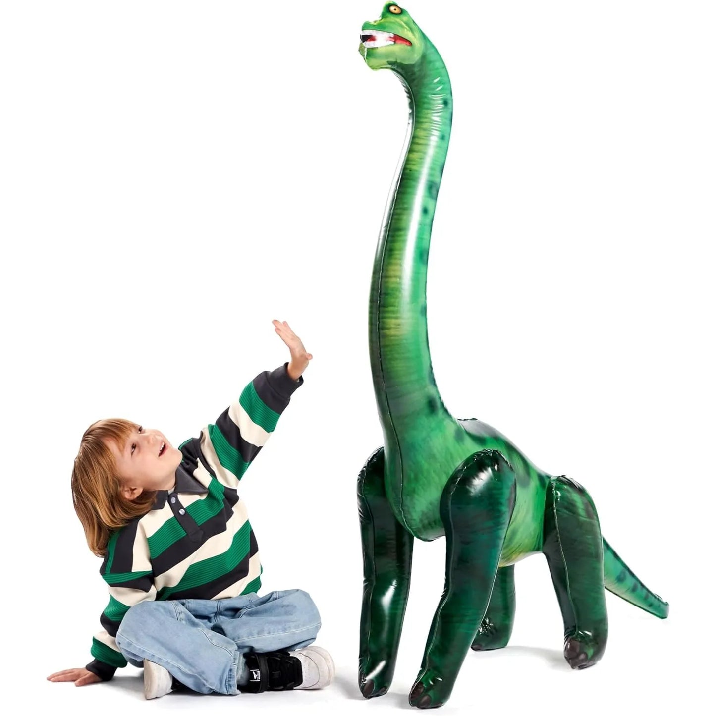 JOYFY 51" Brachiosaurus Inflatable Dinosaur Toy Party Decorations for Kids and Adults Birthday Party Chirstmas Gift