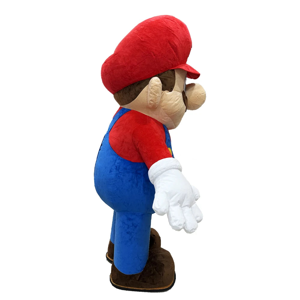 2M Red Hat Craftsman Inflatable Clothing Mascot Parade Adult Character Cosplay Birthday Performance Party Event Plush Set