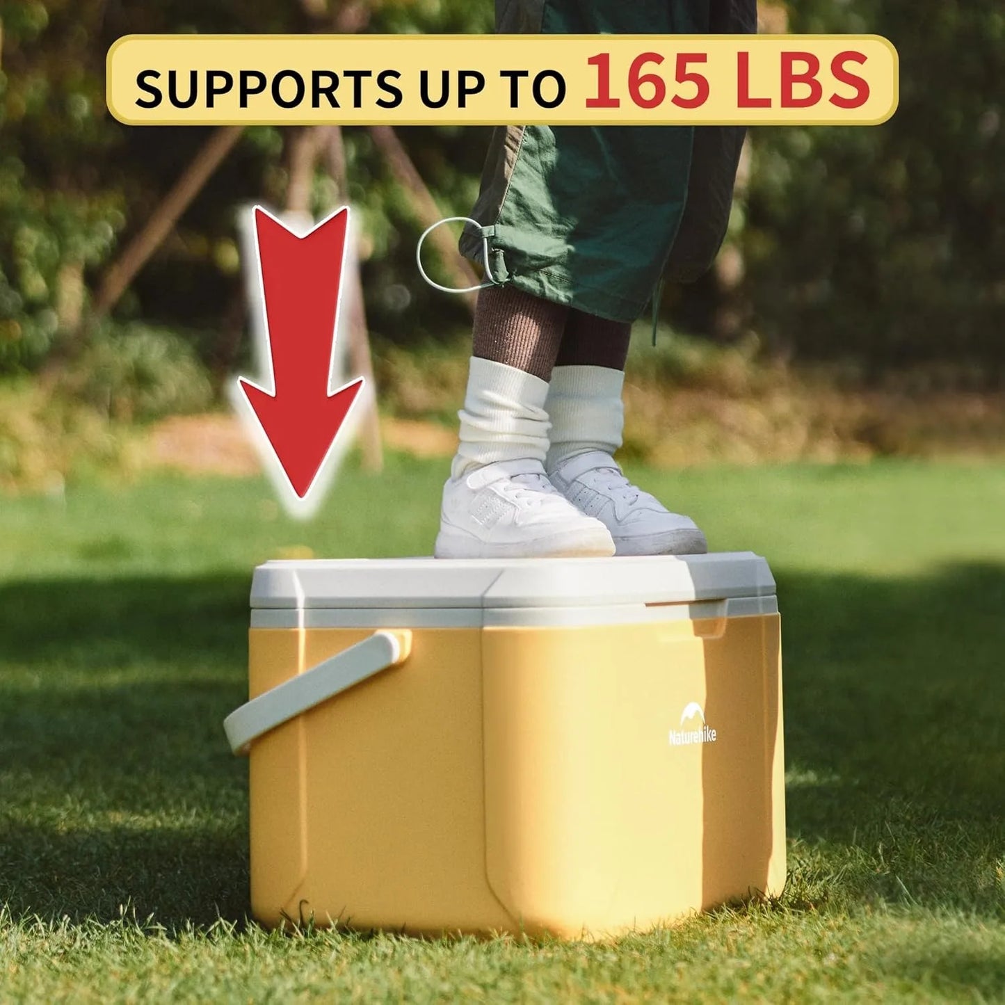 Naturehike 18L Cooler Box Portable Insulated Ice Chest Box Outdoor Picnic Food Cold Preservation Box Fishing Barbecue