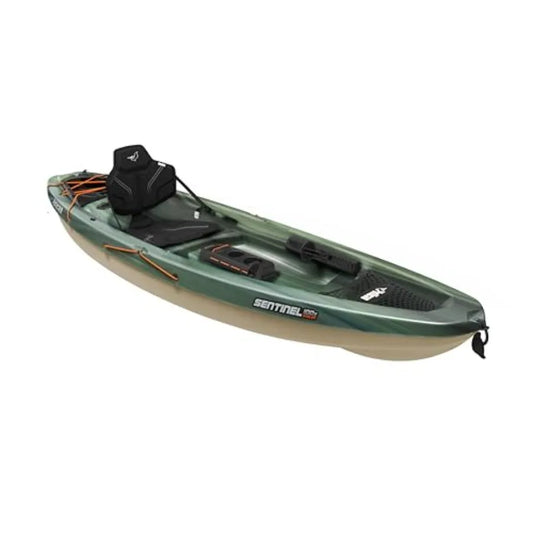 Sentinel 100X - Angler Sit on Top Fishing Kayak - Lightweight - Ergolounge Seating System - Blue - Enhanced Comfort and Stabili