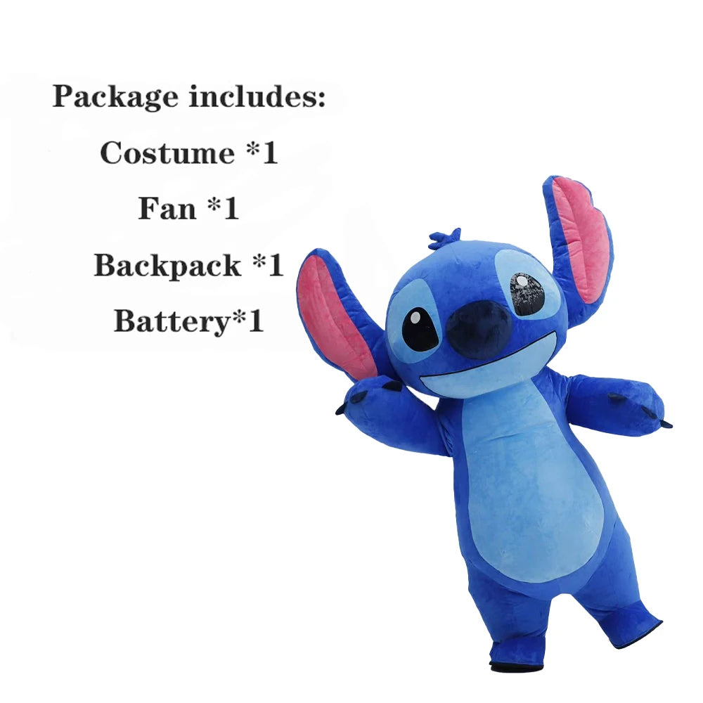 2.6M Inflatable Blue Alien Creature Costume Mascot Parade Adult Character Cosplay Birthday Halloween Party Event Set