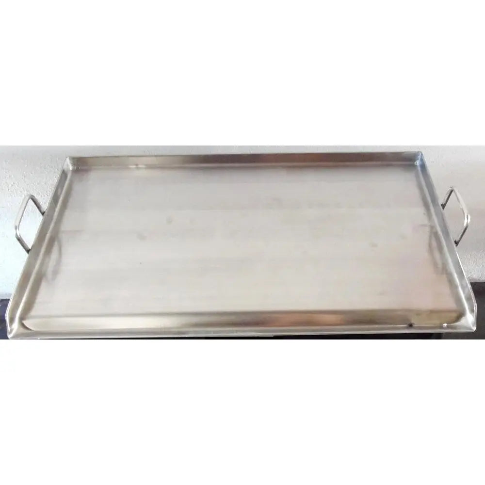 32 Inch by 17 Inch Stainless Steel BBQ Cooking Griddle for Outdoor Grilling