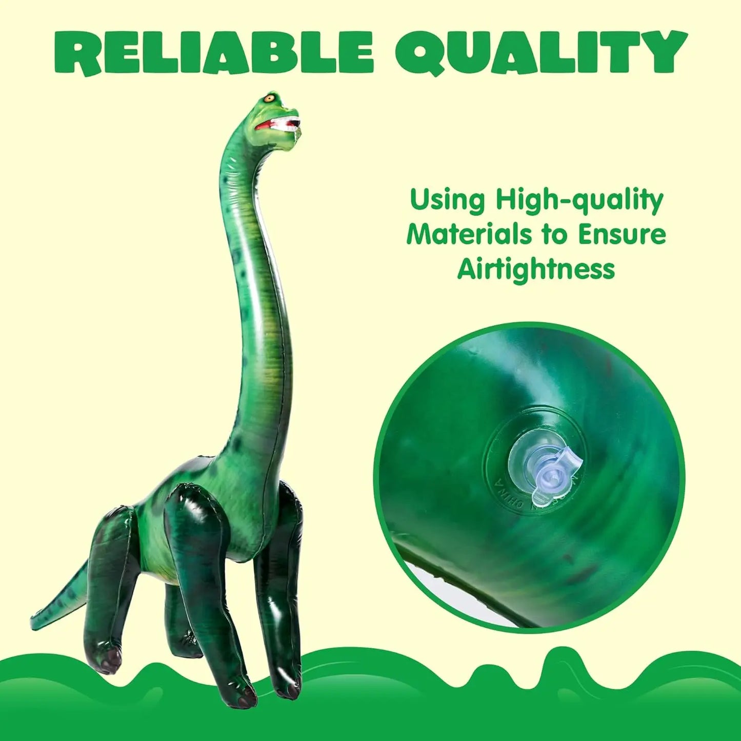 JOYFY 51" Brachiosaurus Inflatable Dinosaur Toy Party Decorations for Kids and Adults Birthday Party Chirstmas Gift