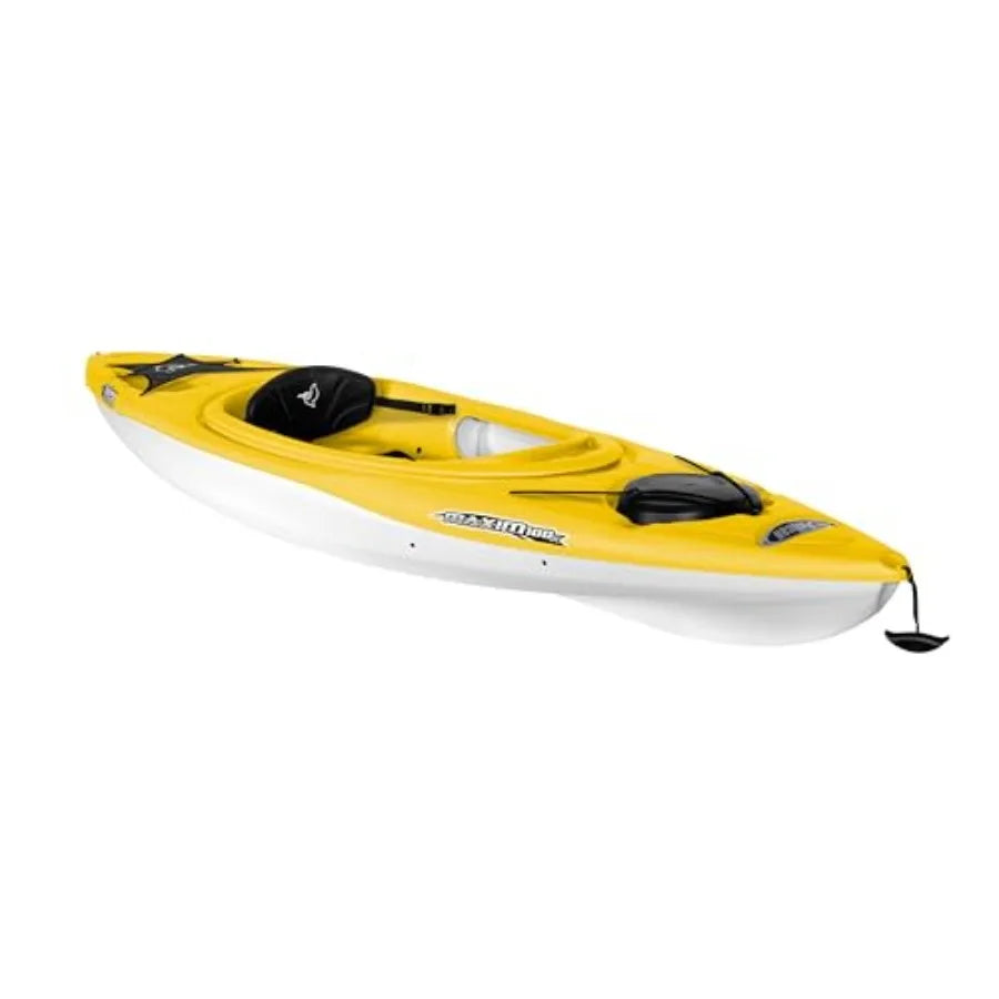 10ft Lightweight Sit-in Recreational Kayak for Outdoor Water Sports - Maxim 100X - Durable Material - Black Design - Ideal for fun