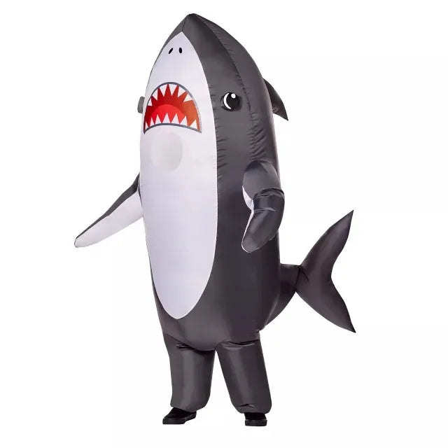 Inflatable Suit Shark Carnival Halloween Party Stage Performance Props Costumes Walking Cartoon Doll Performance Costume Mascot