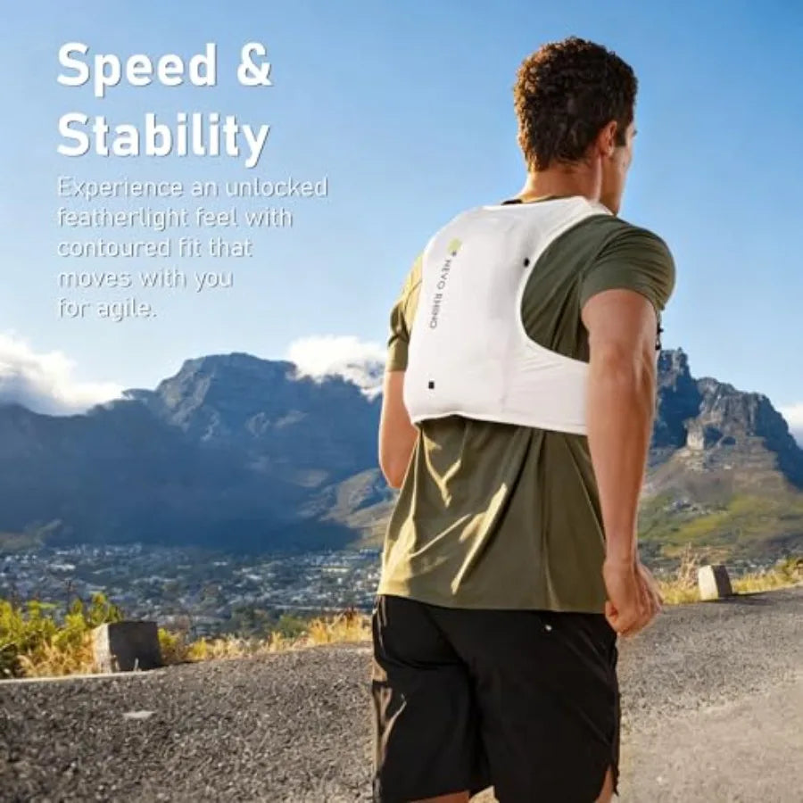 Running Vest for Women Men Hydration Backpack with 2 TPU 500ML Soft Flask Lightweight Breathable Running Hydration Vest for Tri