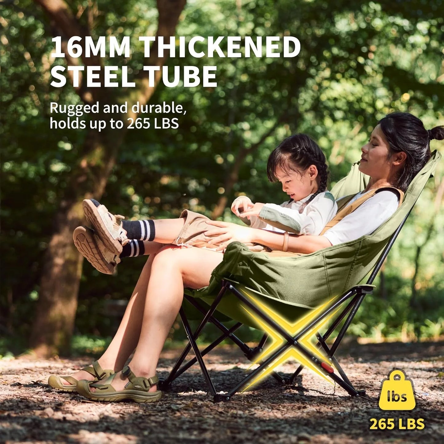 Naturehike High Back Moon Chair Camping Outdoor Fishing Folding Adjustable Lounge Chair Portable Picnic Garden Leisure Seat