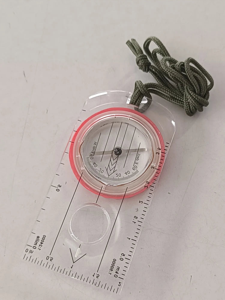 Luminous Compass for Expedition Shockproof Outdoor Adventure Warehouse Compass High Accuracy Multifunctional for Hiking Survival
