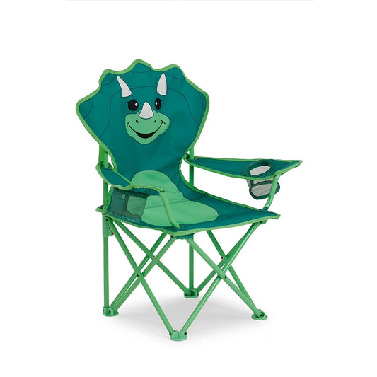 Portable Folding Kids Chair with Carry Bag, Steel Frame & Cup Holder for Camping, Travel, 1pc, Customized