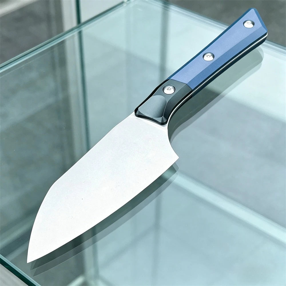 Full Tang Fixed Blade Knife, Premium G10 & Aluminum Alloy Handle, Utility Tool for Outdoor Camping Hunting and Kitchen Cutting