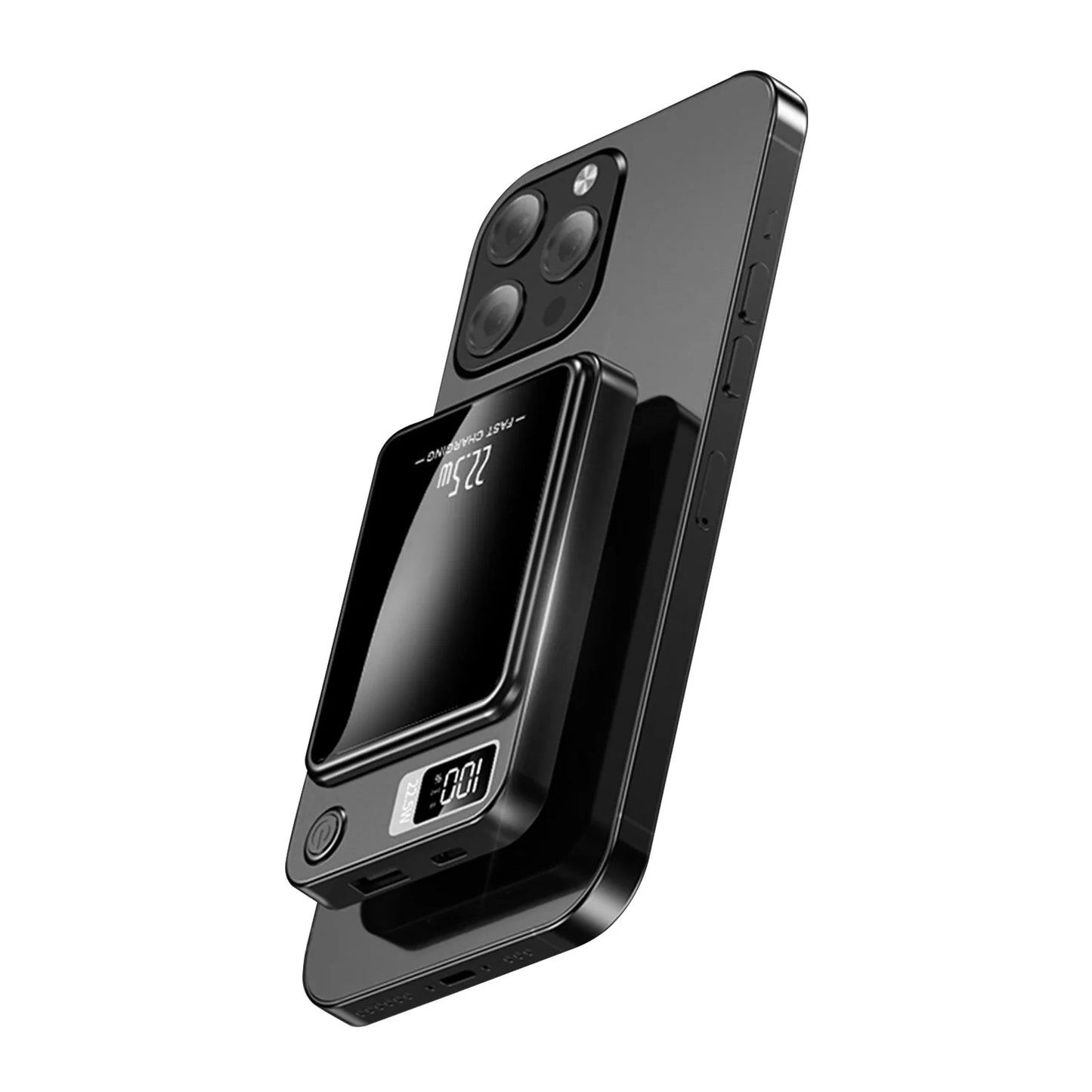 Magnetic Wireless Power Bank Fast Charging PD 22.5W 10000mAh Portable Charger USB-C External Battery For Iphone Huawei Samsung
