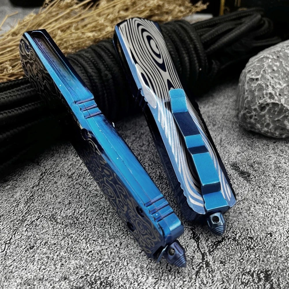 High-Quality Jungle Outdoor Knife with Aluminum Handle and 440C Blade—Portable Camping, Adventure, Hiking, and Fishing Tool