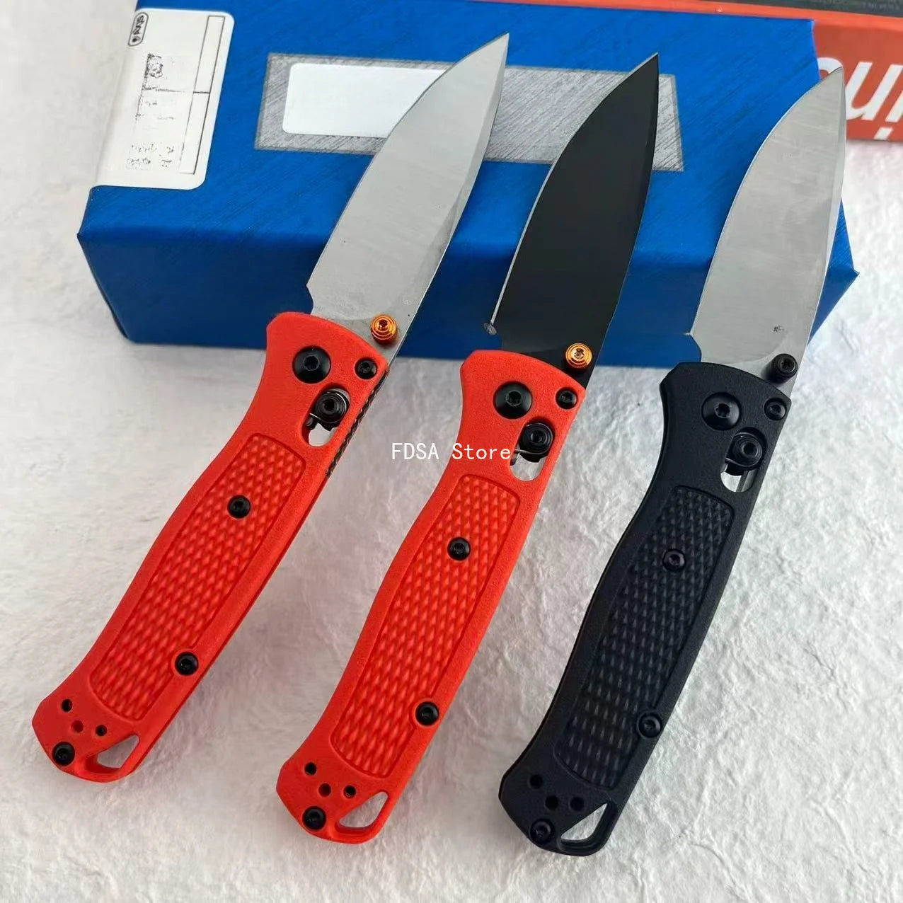 BM 533 BUGOUT Outdoor Folding Knife Camping Foldable Lightweight Hiking Fishing Utility Knives High Hardness S30V Stainless Steel Folding Knife EDC Wilderness Climbing Mountaineering Portable Tools Nylon Wave Fiber Handle Kni