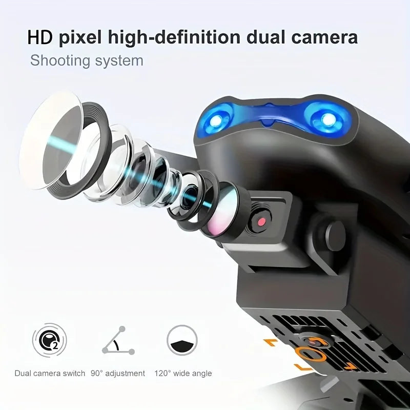 Drone With Dual Camera, 2025 Newest Foldable Drone With App Control, FPV Live Video RC Quadcopter With Camera For Adults Beginners