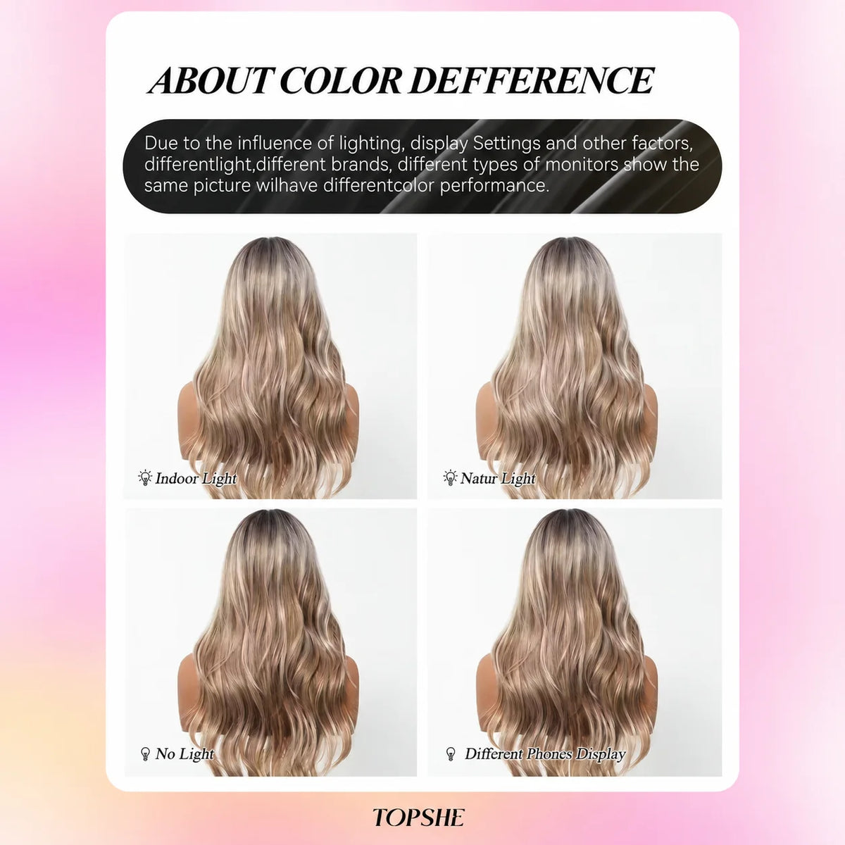 TOPSHE 24 Inch Long Wavy Synthetic Wig with Bangs Ombre Ash Blonde Highlight Dark Root Heat Resistant Fiber Hair Wigs for Women Girls Halloween Costume Party Daily Cosplay Natural Realistic Soft Silky Full Wig