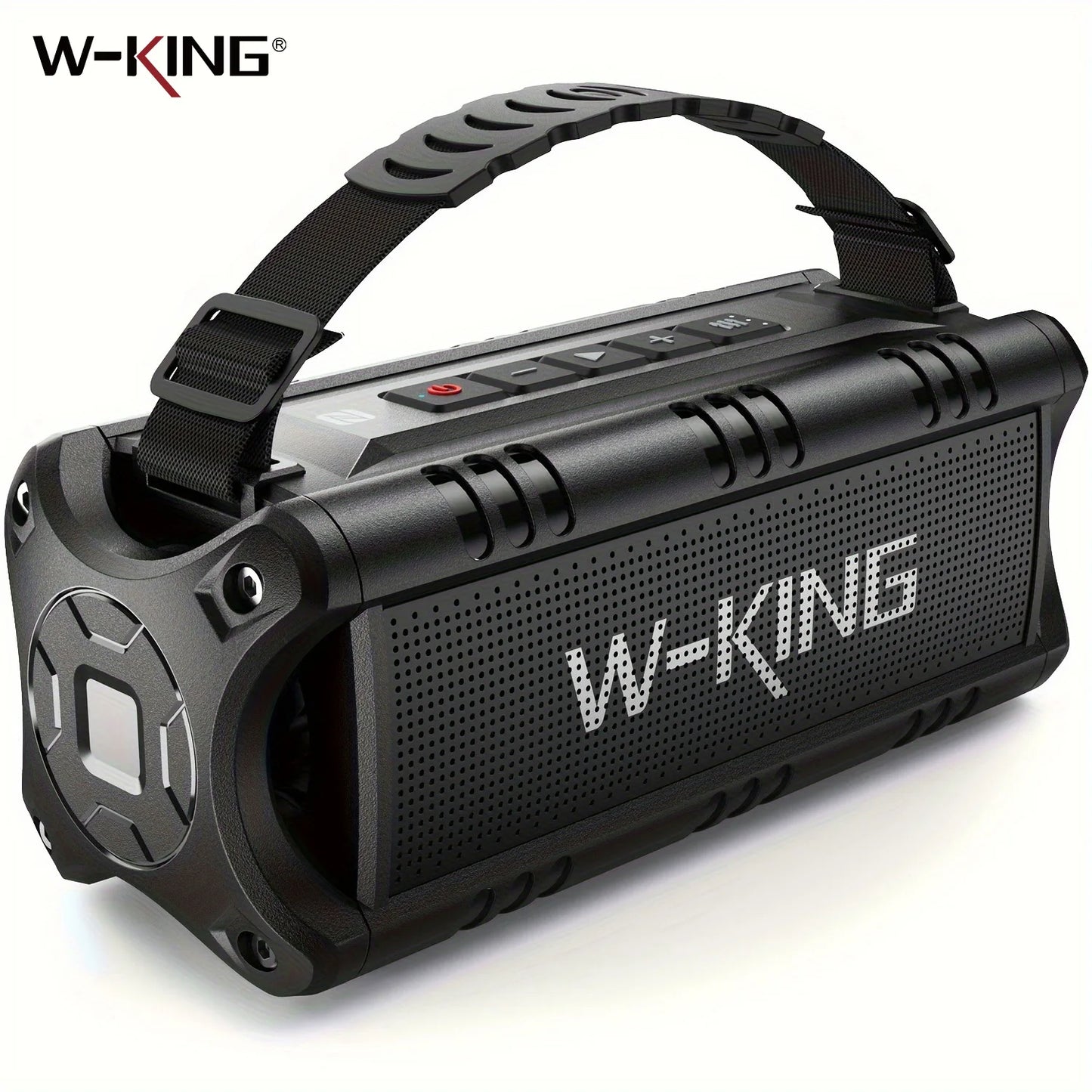 W-KING D8mini-1 Bluetooth Speaker, 30W Portable Wireless Loud Speakers, IPX6 Waterproof Outdoor Speaker, 24H Playtime, EQ, AUX, TF Card
