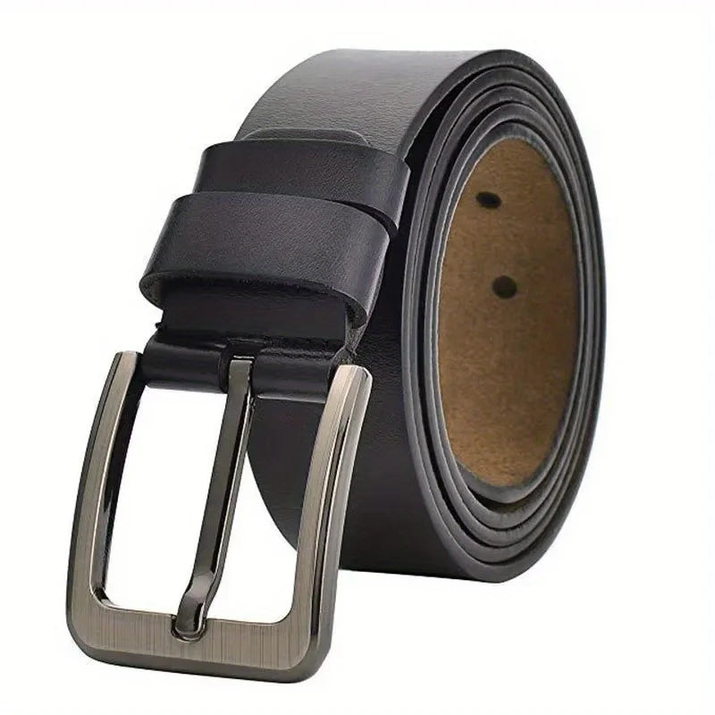 Men Pin Buckle Belts Real Leather Belt Plus LONG 130 140 150 160 170cm Large Size Luxury Designer Waist Straps Belts for Jeans Genuine Leather High Quality Waist Belt