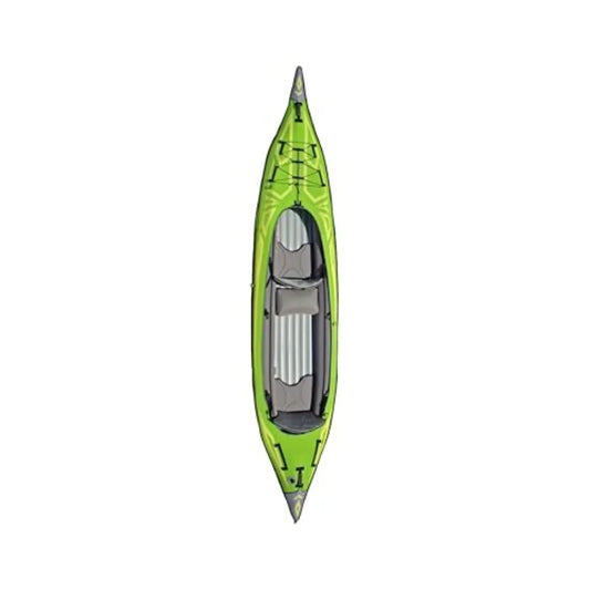 Convertible 2 Person Inflatable Kayak with Pump - Green