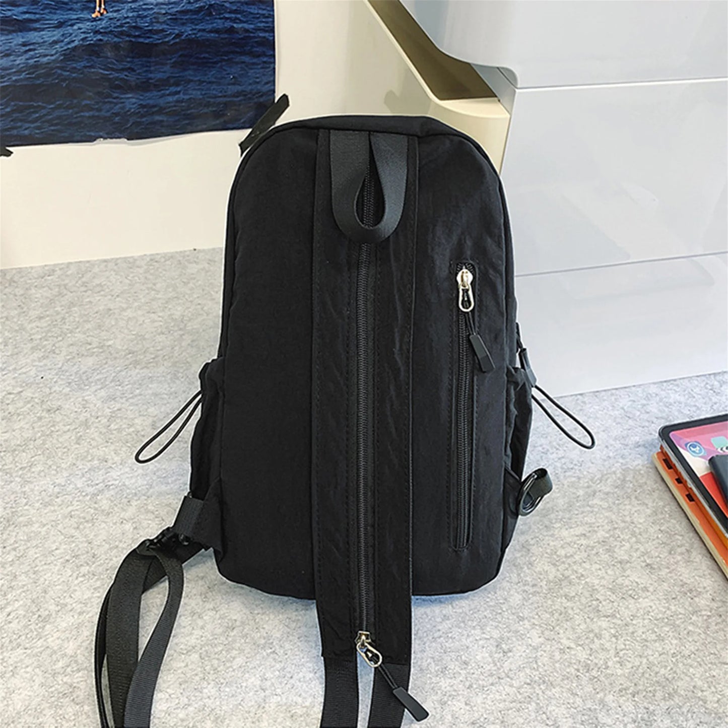 Lightweight Crossbody Backpack for Women Men Casual Funny Pack for Hiking Camping Travel - Small Sling Back Bag