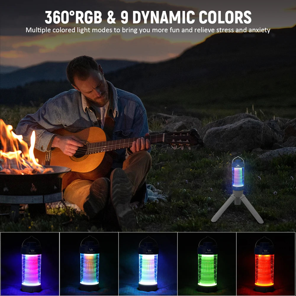 Wurkkos CL01 Mini RGB 360° Flashlight 550 Lumens 21700 Rechargeable LED Flashlight Camping Light Power Bank Waterproof