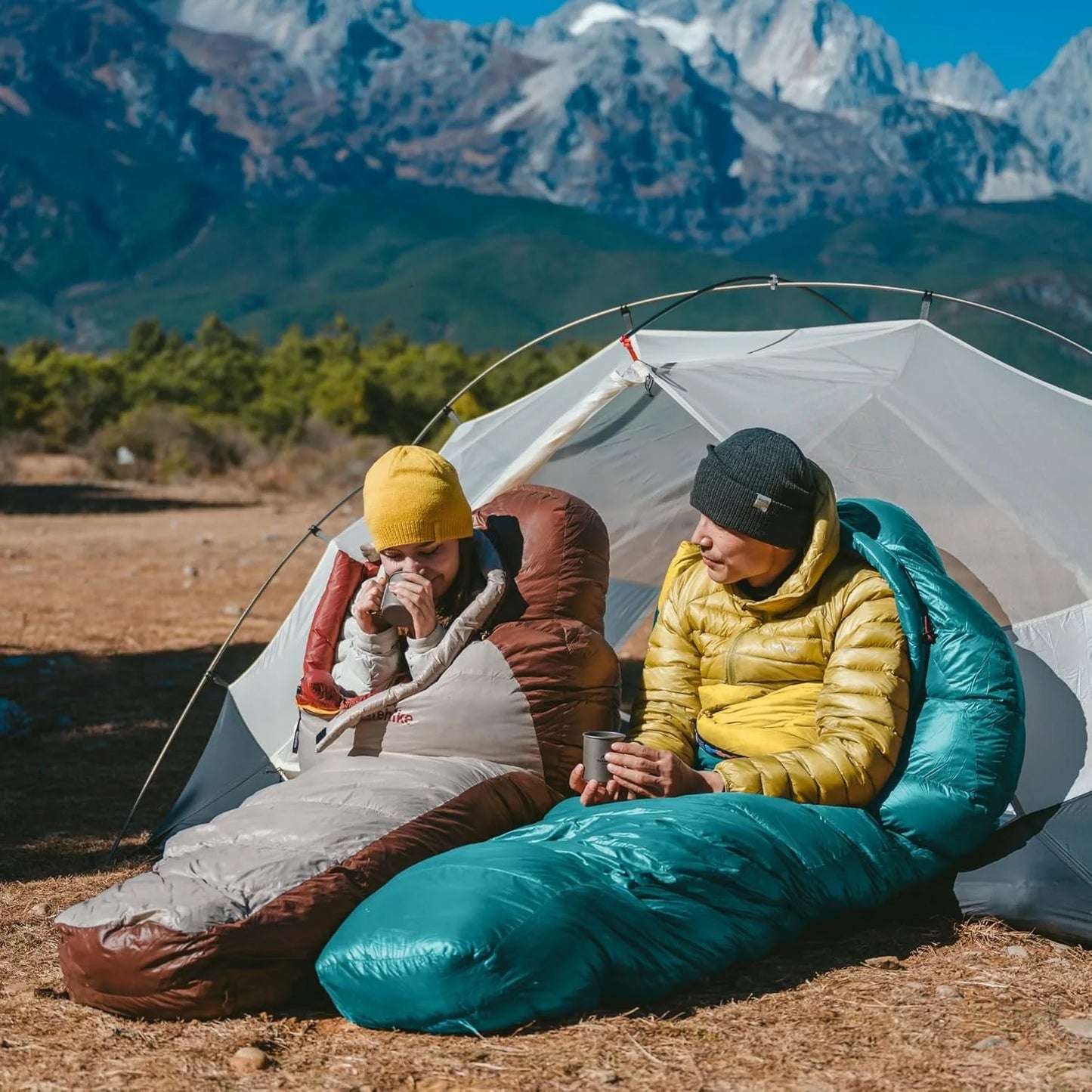 Naturehike Snowbird Sleeping Bag Duck Down 650FP Mummy Sleeping Bag for Adults Cold Weather for Outdoor Hiking Travel Ultralight