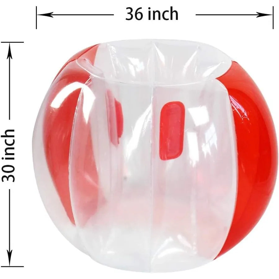 2 Pack Inflatable Sumo Balls for and Adults 3ft/0.90m Bumper Balls for Outdoor Summer Fun Interactive Human Hamster Ball Play