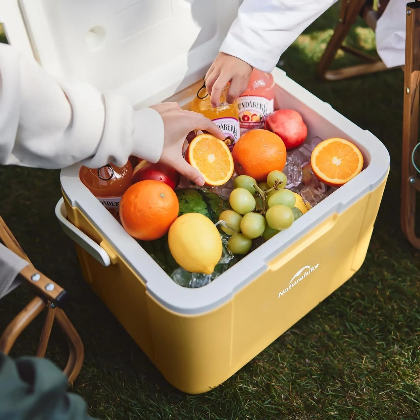 Naturehike 18L Cooler Box Portable Insulated Ice Chest Box Outdoor Picnic Food Cold Preservation Box Fishing Barbecue