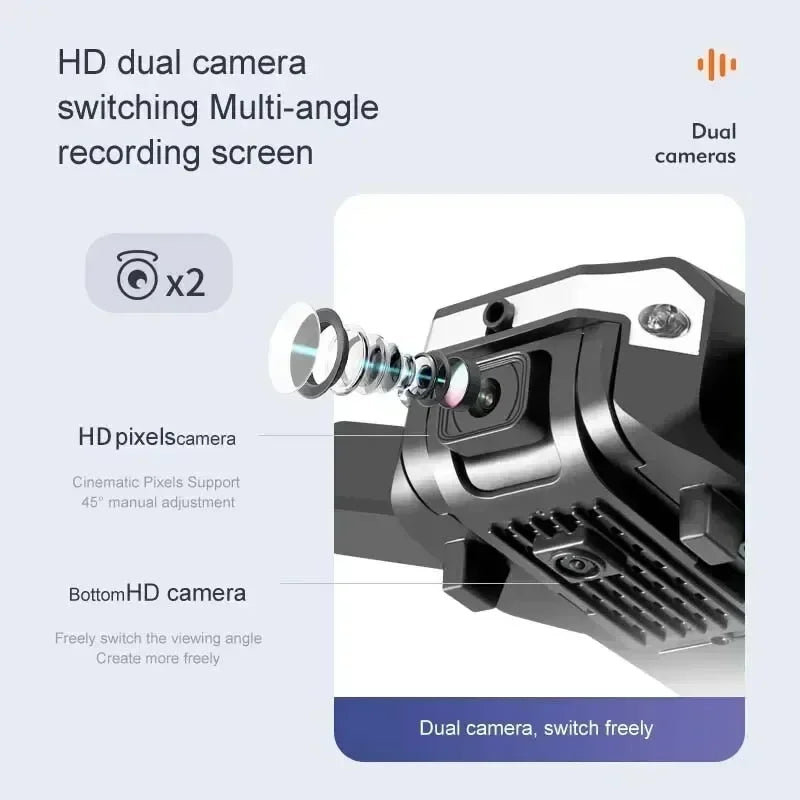 S6/G6 Professional Drone 8K HD Camera 5G GPS Optical Flow Obstacle Avoidance Foldable RC Quadcopter for Aerial Photography Gift