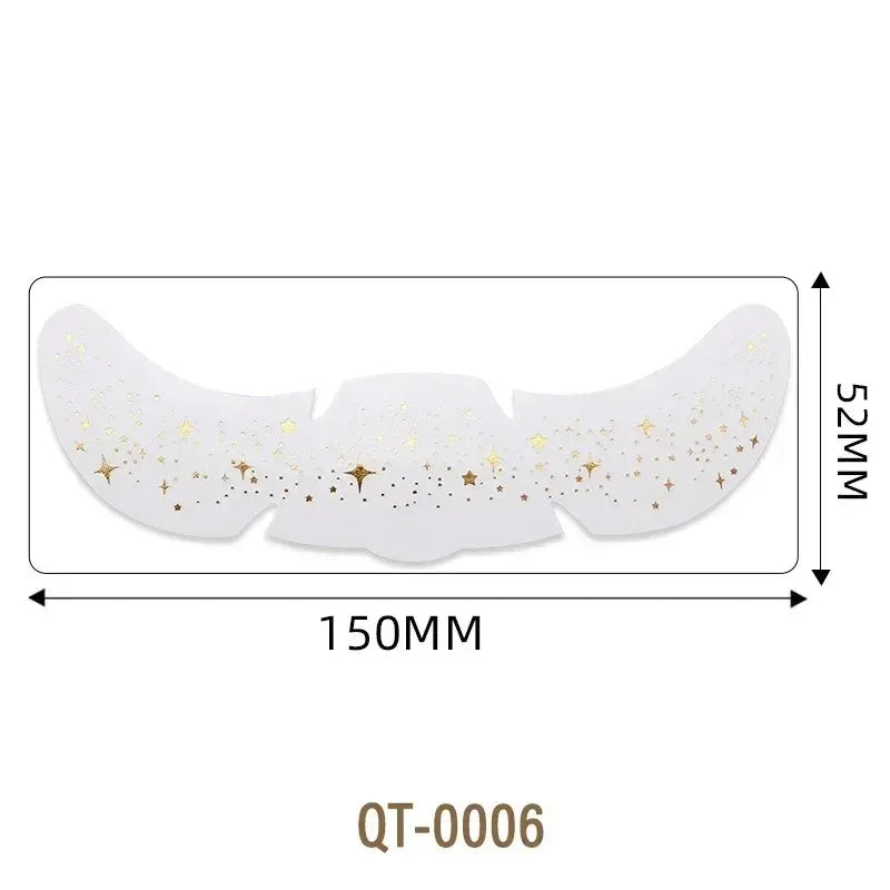 6 Sheets Hot Stamping Freckles Makeup Patches Glitter Gold Fake Freckles Temporary Tattoo Stickers for Dance Music Party Makeup