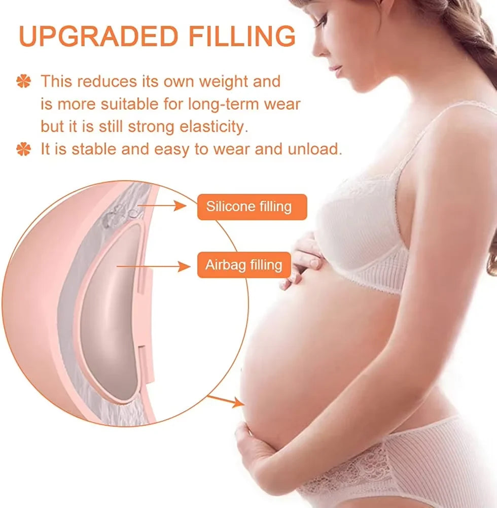 Silicone Pregnant Belly Artificial Fake Pregnant Belly for Maternity Cosplay  Pregnant Fake Silicone Artificial Belly for Cross Dressing Actor Model Women Jelly Tummy 6/9 Months  Jelly Belly
