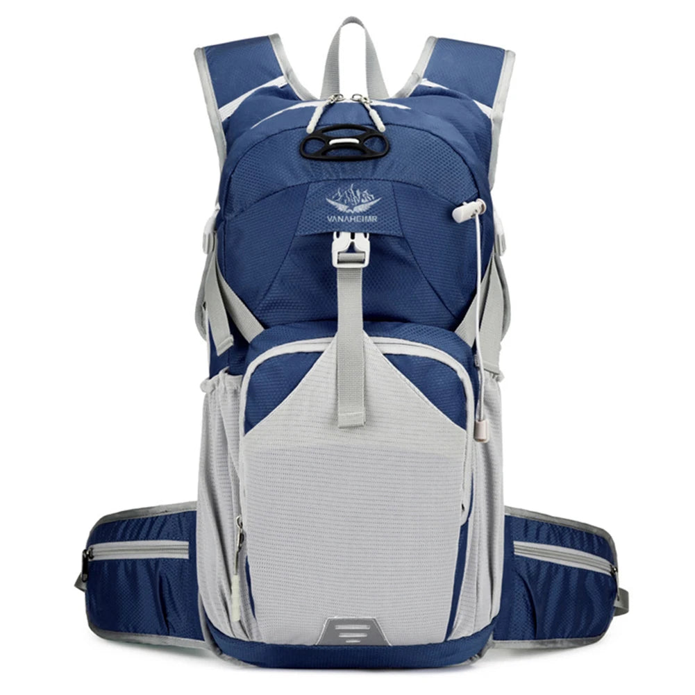 Camping Backpack Waterproof Breathable Climbing Rucksack Wear-resistant Lightweight with Eflective Stripe for Outdoor Activities