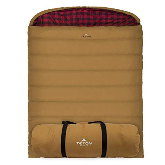 Queen Size Double Sleeping Bag- A Warm Bag The Whole Family can Enjoy Great for Camping Hunting and Base Camp