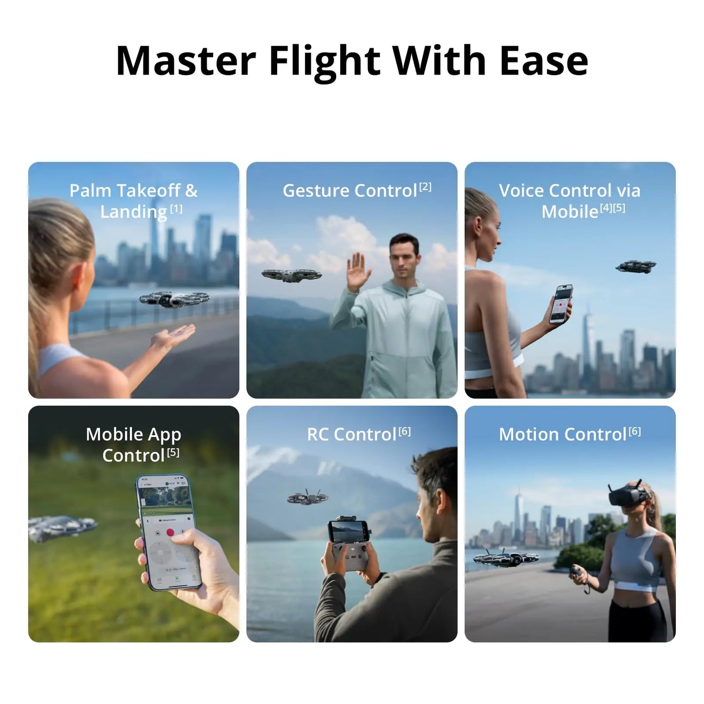 DJI NEO 2 Drones 4K With Camera Palm Takeoff & Landing Gesture Control Smooth Reliable Tracking Lightweight Foldable Mini Neo 2 DJI Drone All-Around Safety & Flexible Flight