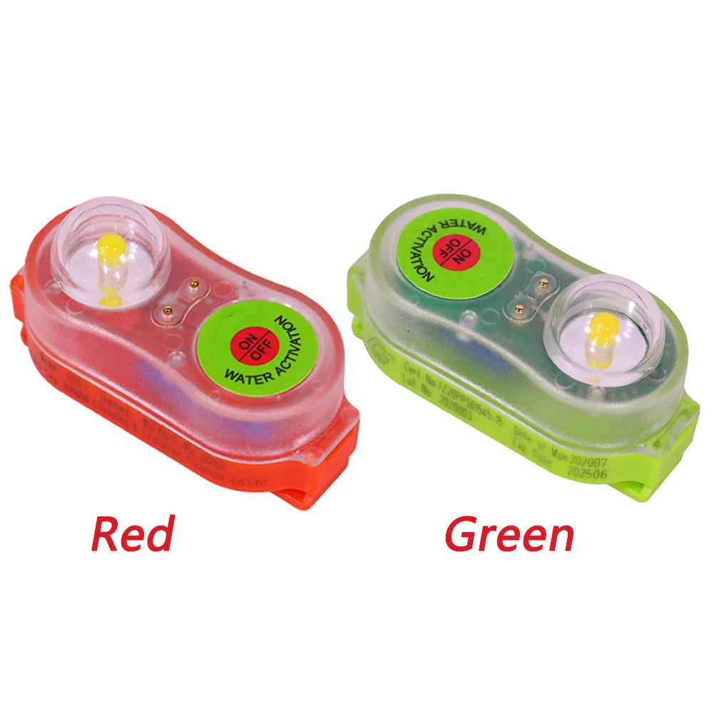 1/2/5/10Pcs LED Life Jacket Light Automatic Survivor Locator Light Waterproof Life Vest Signal Lamp for Survival Gear Accessory